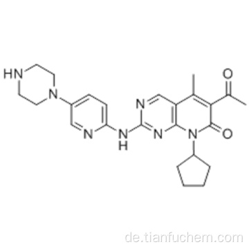 Pyrido [2,3-d] pyrimidin-7 (8H) -on, 6-acetyl-8-cyclopentyl-5-methyl-2 - [[5- (1-piperazinyl) -2-pyridinyl] amino] - CAS 571190 -30-2